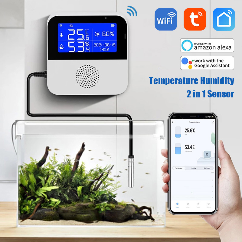 Aquarium Fish Uk - WiFi Tuya inteligentne życie wyświetlacz LED