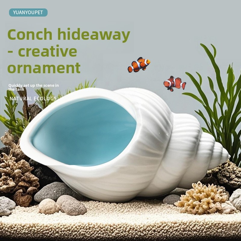 Aquarium Fish Parrot - Ceramiczne schronienie dla ryb i krewetek