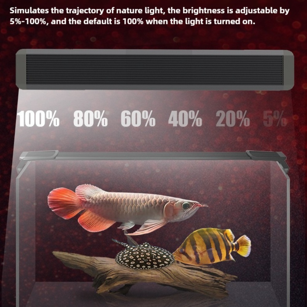 Lampa LED do akwarium, ściemni – Aquarium Fish Parrot recenzja i cena