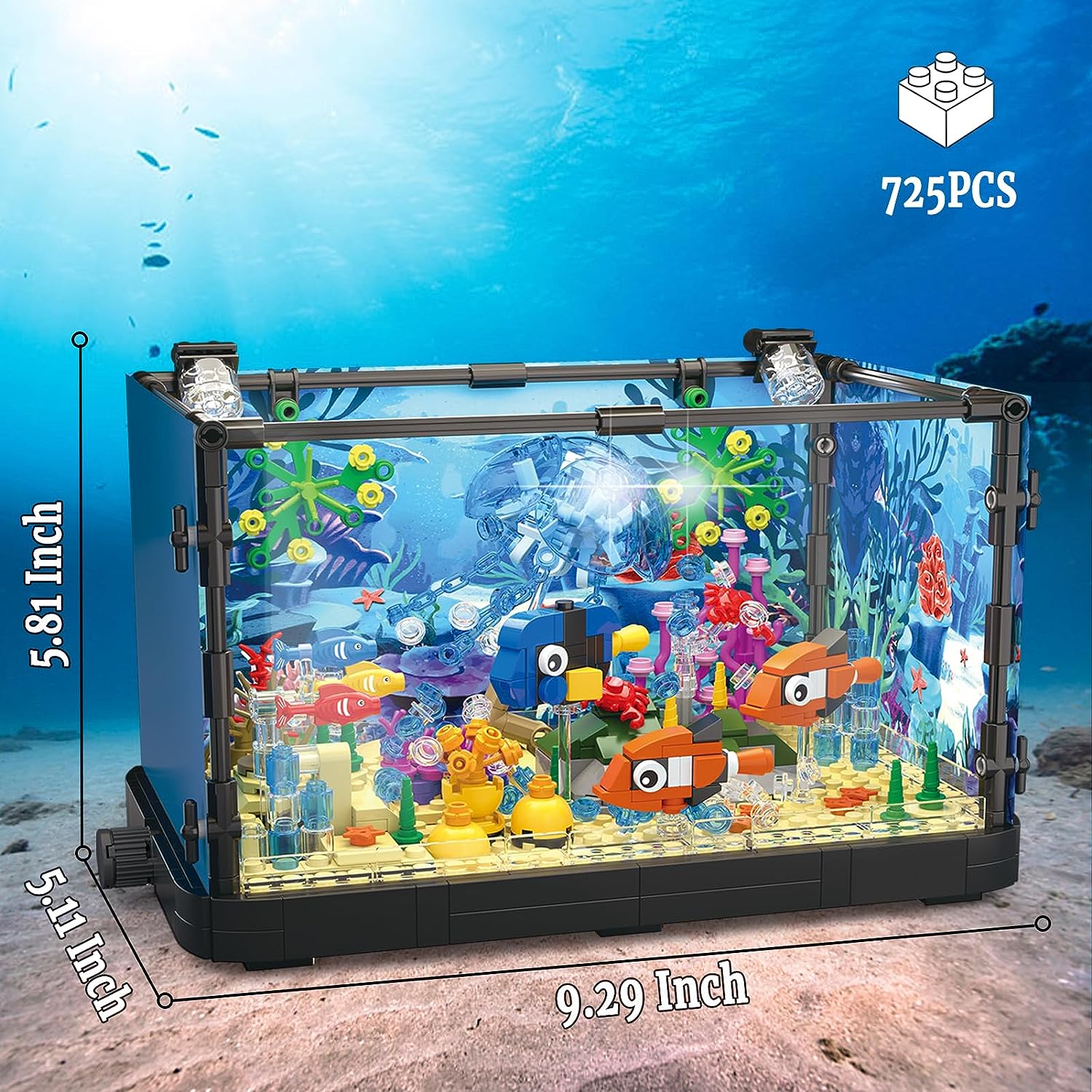 Zestaw klocków MOC Ocean Fish  – Aquarium Fish Game recenzja i cena