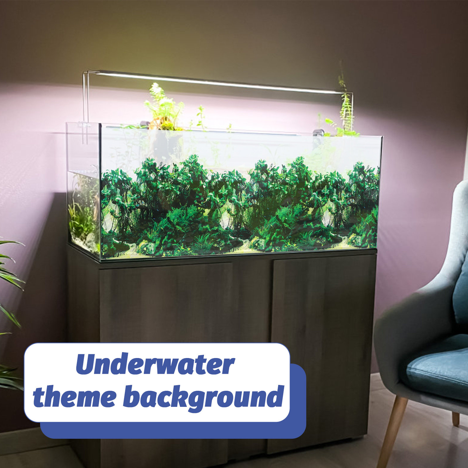 Gruby papierowy podkład do akw – Aquarium Fish Wallpaper recenzja i cena