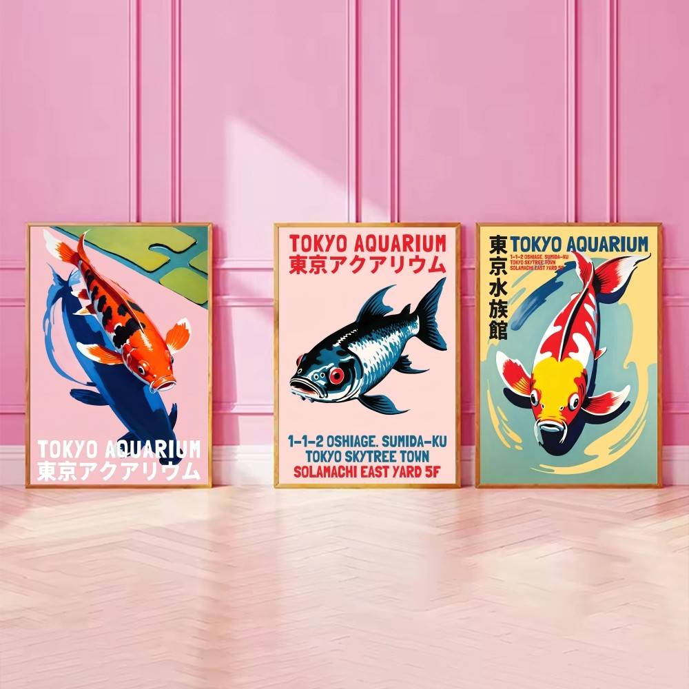 Plakat Papierowy z Rybami Koi  – Aquarium Fish Wallpaper recenzja i cena