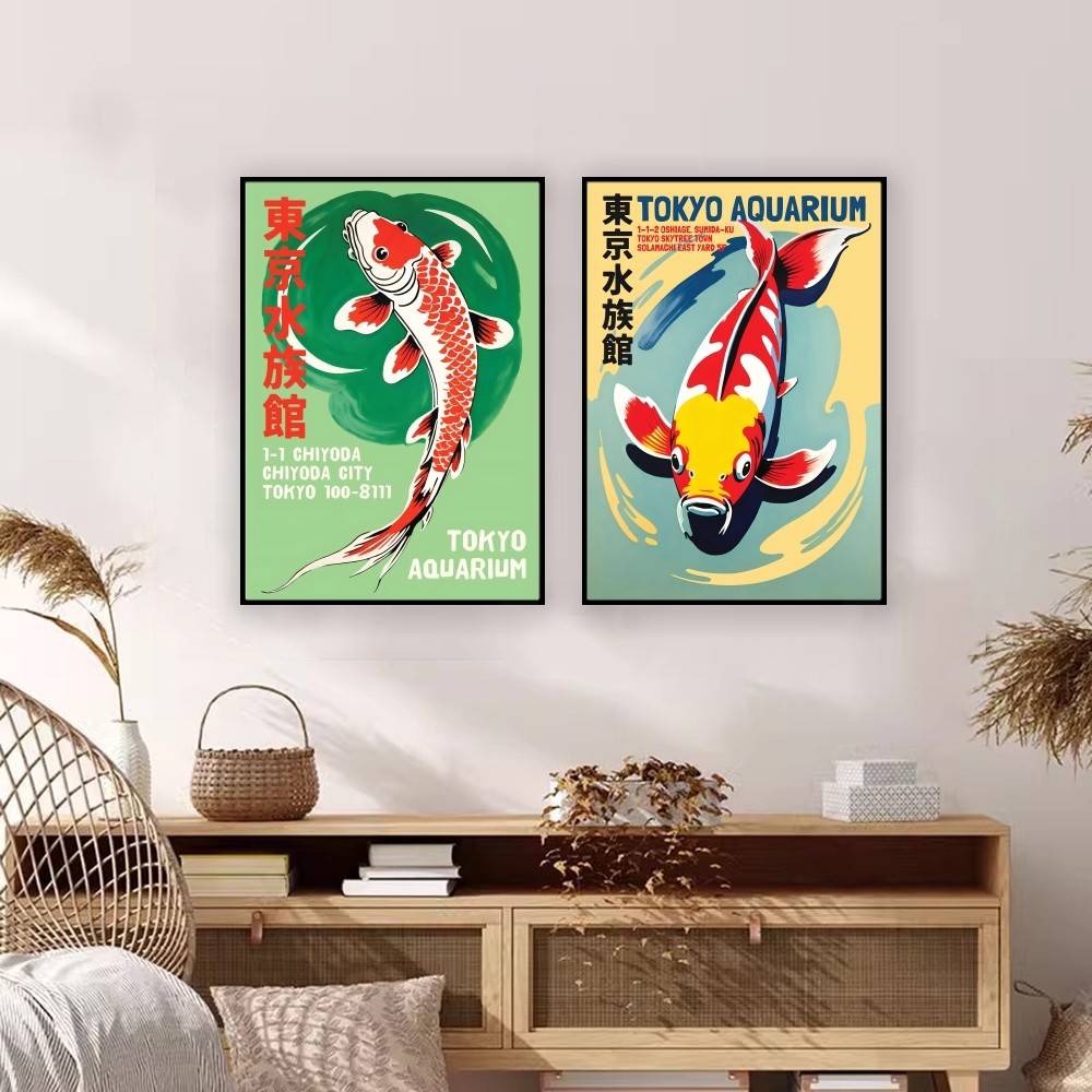 Plakat Papierowy z Rybami Koi  – Aquarium Fish Wallpaper recenzja i cena