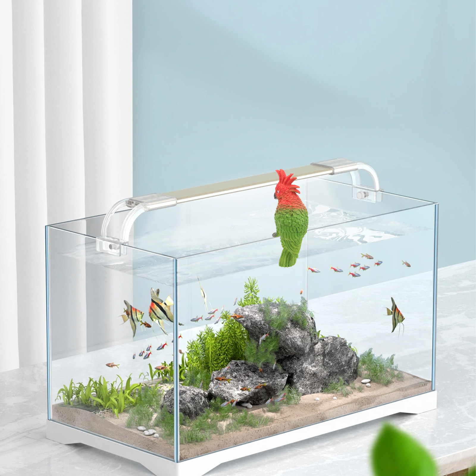 Mini Akwarium dla Papug, Wiszą – Aquarium Fish Parrot recenzja i cena